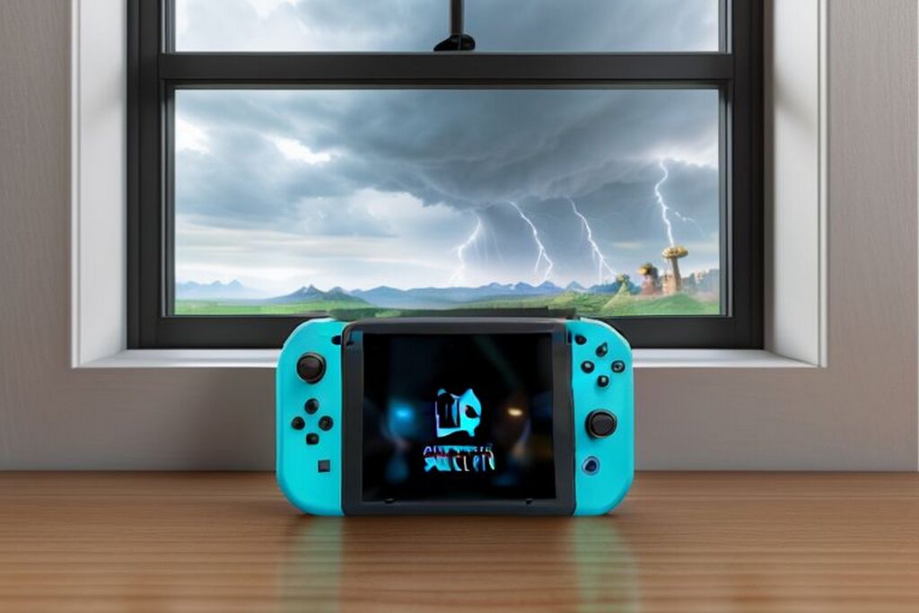 The new Nintendo Switch 2 console displayed with detachable Joy-Con controllers