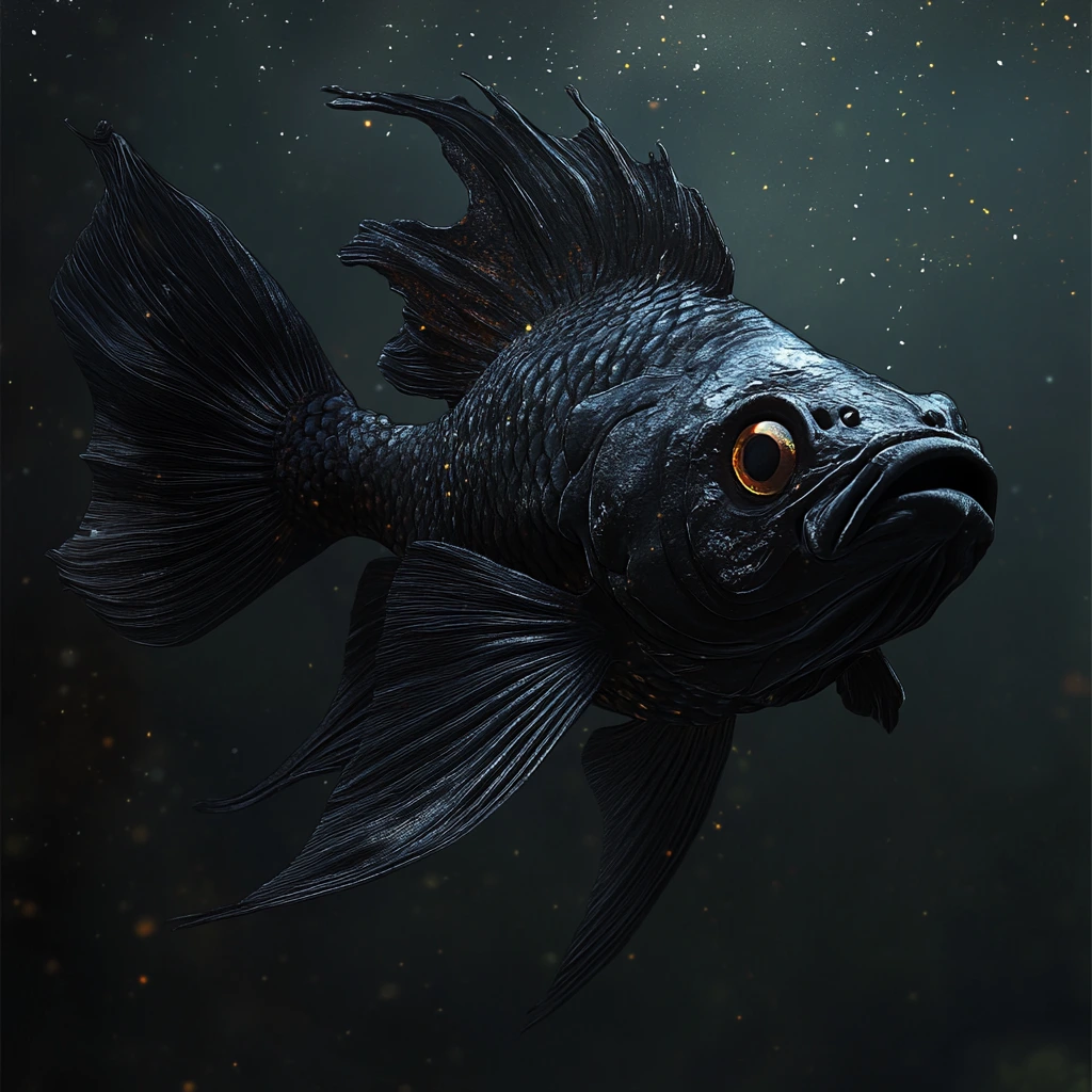 Black Devil Fish making its first live appearance in a public display